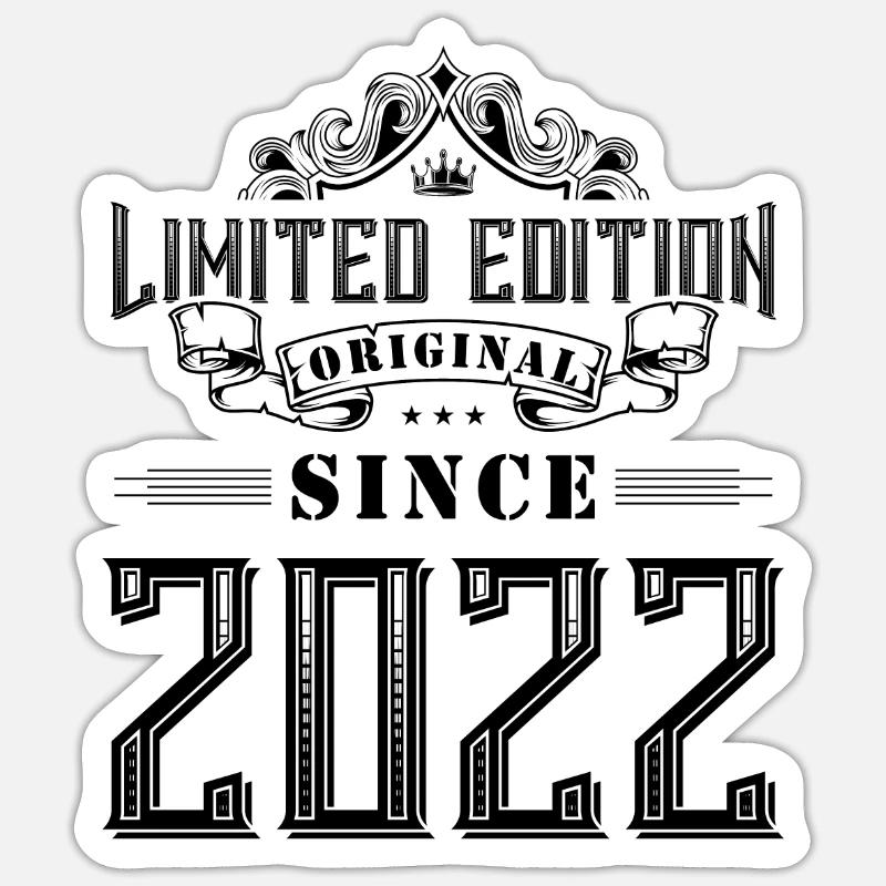 Édition limitée 2022 - Sticker taille S (10 x 10 cm) - blanc mat