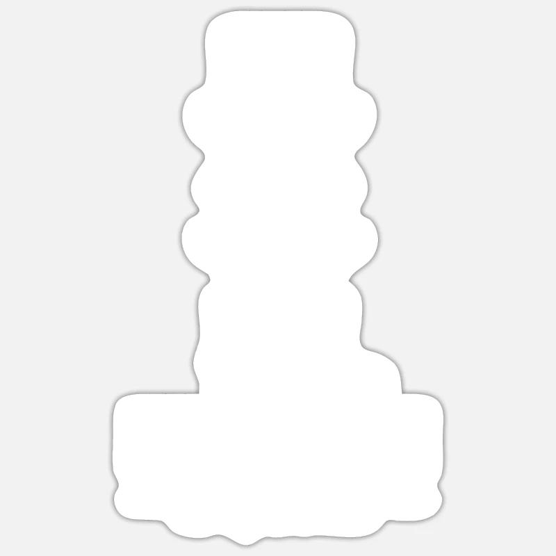 Escouade de mariés - Sticker taille S (10 x 10 cm) - blanc mat