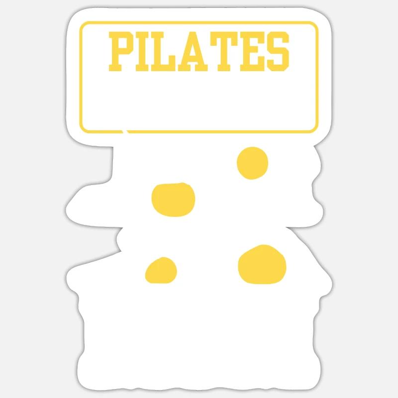 Professeur de Pilates Maman Professeur de Pilates MamanMa Mère - Sticker taille S (10 x 10 cm) - blanc mat