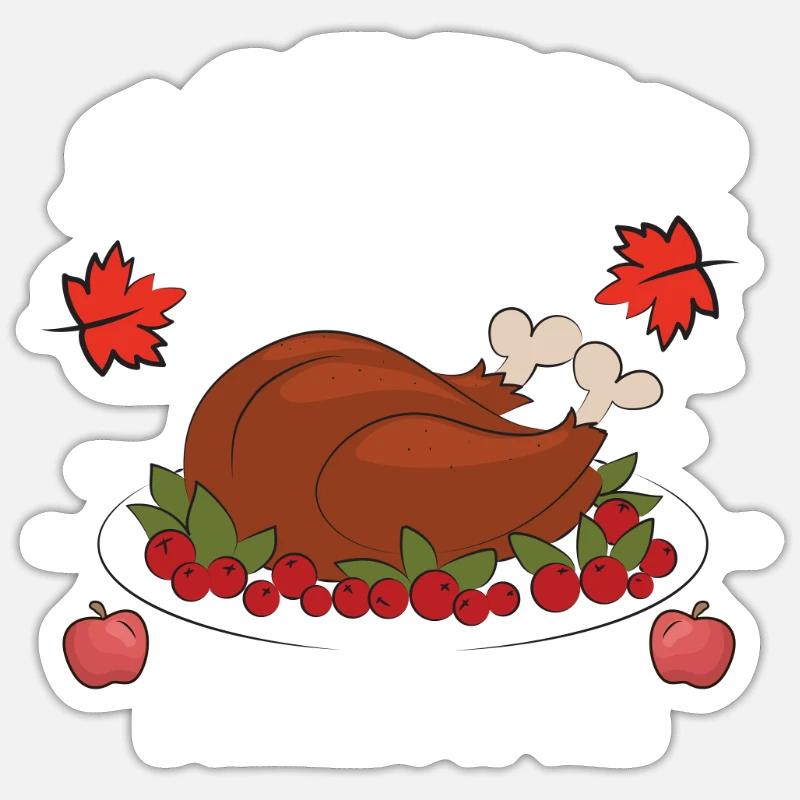 Dévorez-moi Avaler Moi Türkeys Feierty Sticker taille S (10 x 10 cm)