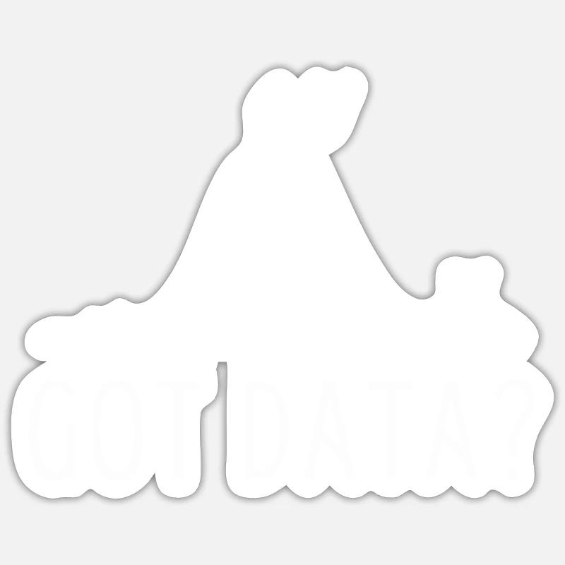 Normal Distribution Statistician Data Scientist Sticker Größe S (10 x 10 cm)