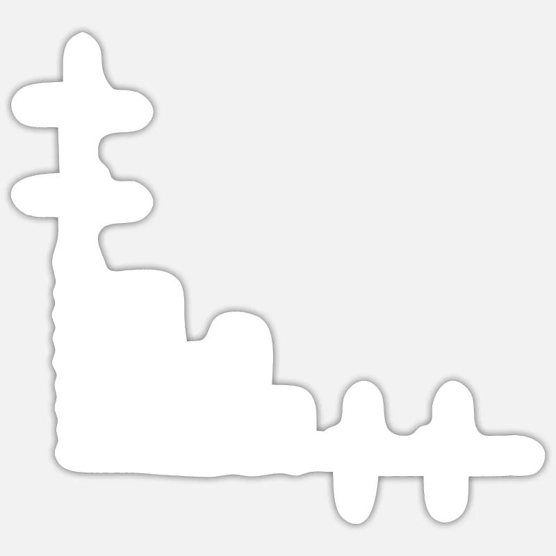 Normal Distribution Statistician Data Scientist Sticker Größe S (10 x 10 cm)