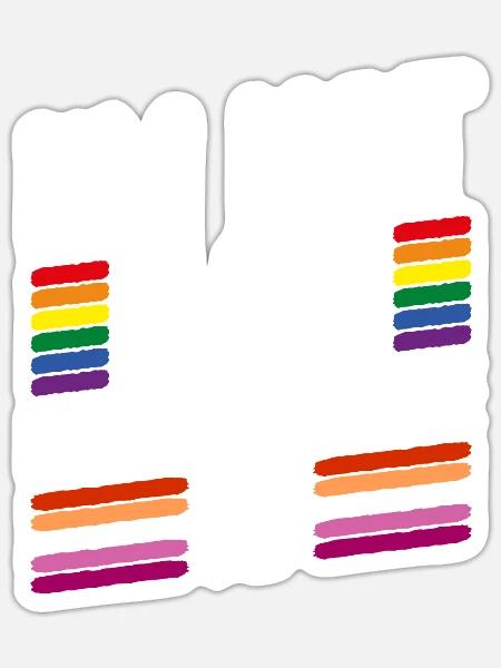 Lesbische Hochzeit Lesben Homosexuell Transsexuell - Sticker Größe S (10 x 10 cm) - Mattweiß