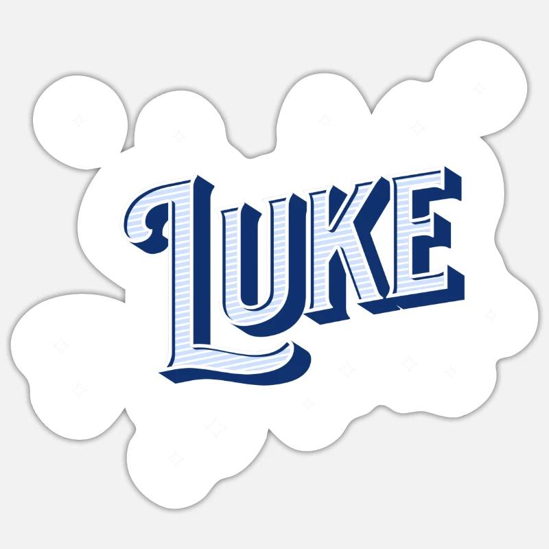 Luke name personalized Sticker size S (10 x 10 cm)