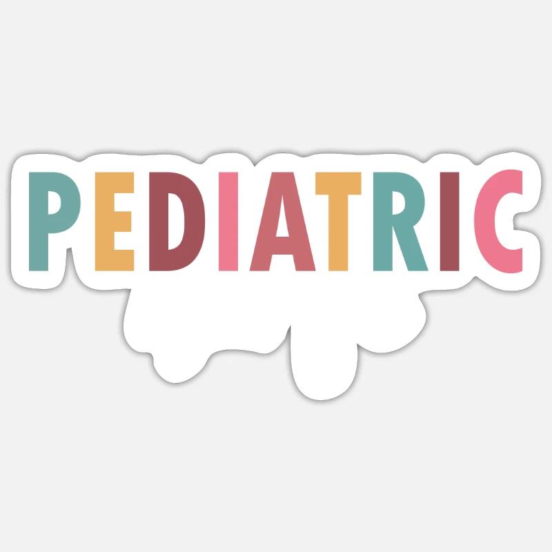 Das Leben einer Kinderkrankenschwester - Sticker Größe S (10 x 10 cm) - Mattweiß