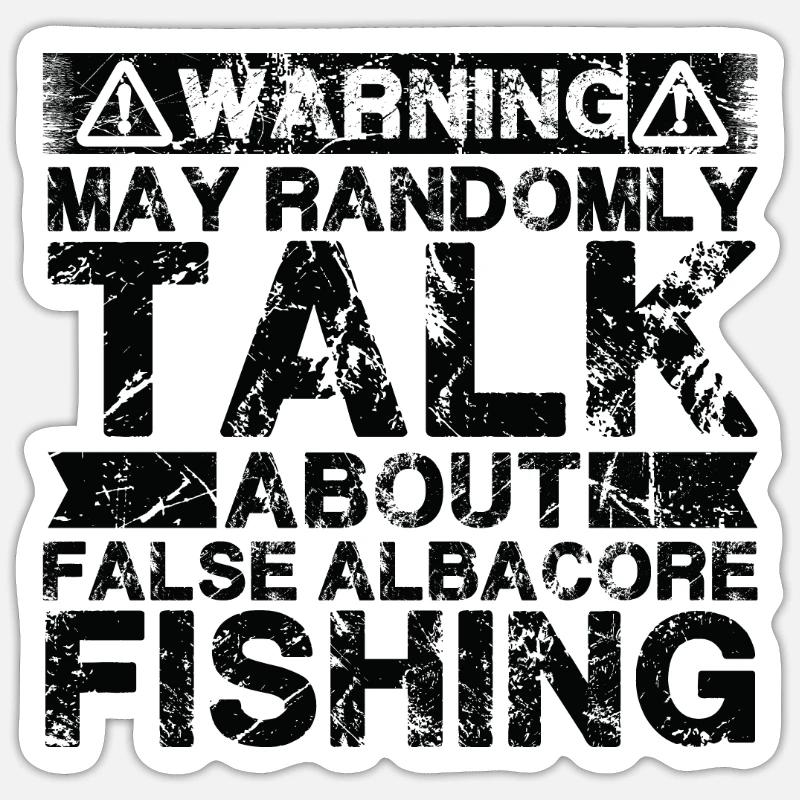 Fishing - False Albacore Fish Sticker size S (10 x 10 cm)