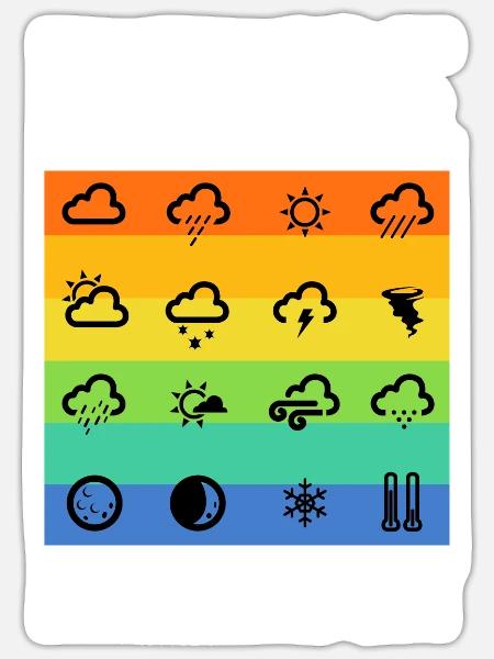 Future Meteorologist - Sticker Größe S (10 x 10 cm) - Mattweiß