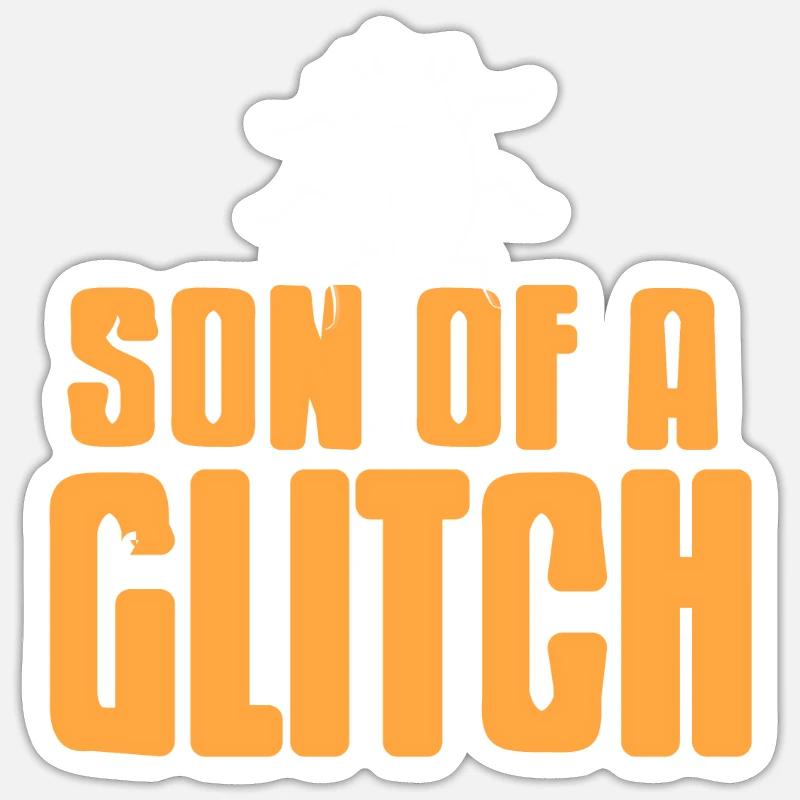 Son Of A Glitch Funny BUG Data Admin Analyst Sticker Größe S (10 x 10 cm)