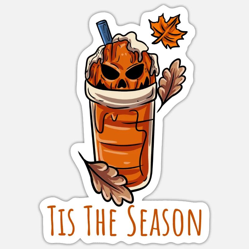 Halloween Coffee Mug - Sticker size S (10 x 10 cm) - white matte