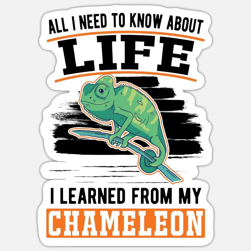 Chameleon GiftChameleon - Sticker size S (10 x 10 cm) - white matte