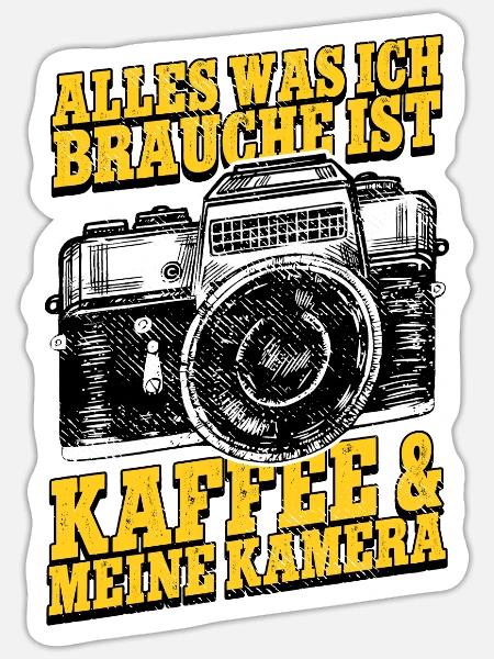 Fotografieren Fotografen - Sticker Größe S (10 x 10 cm) - Mattweiß
