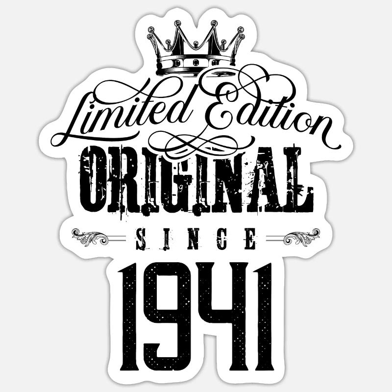 Édition limitée 1941 - Sticker taille S (10 x 10 cm) - blanc mat