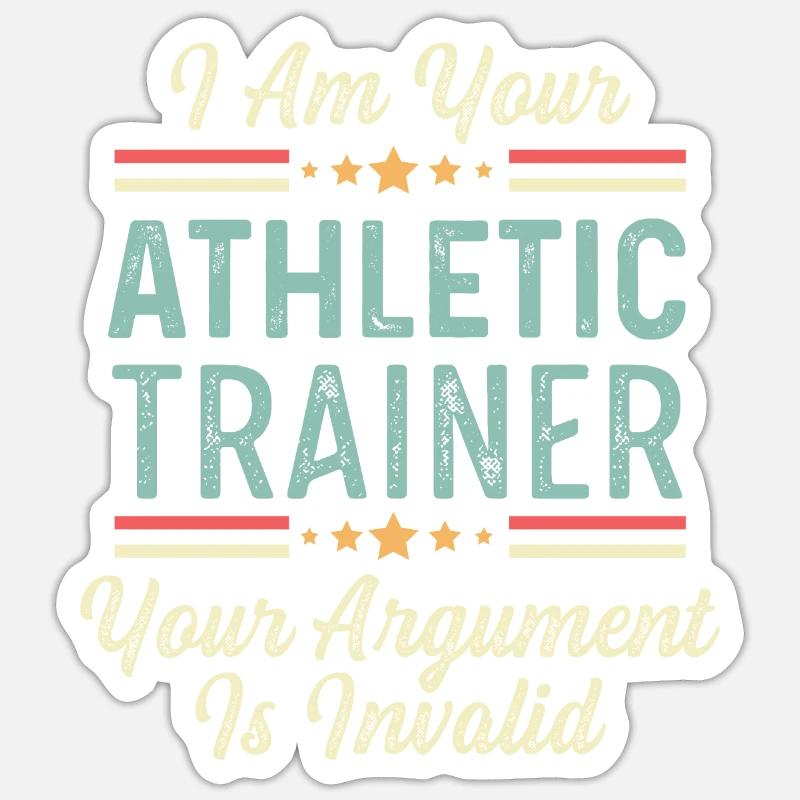 Your argument is invalid Strict Trainer Gesche Sticker size S (10 x 10 cm)