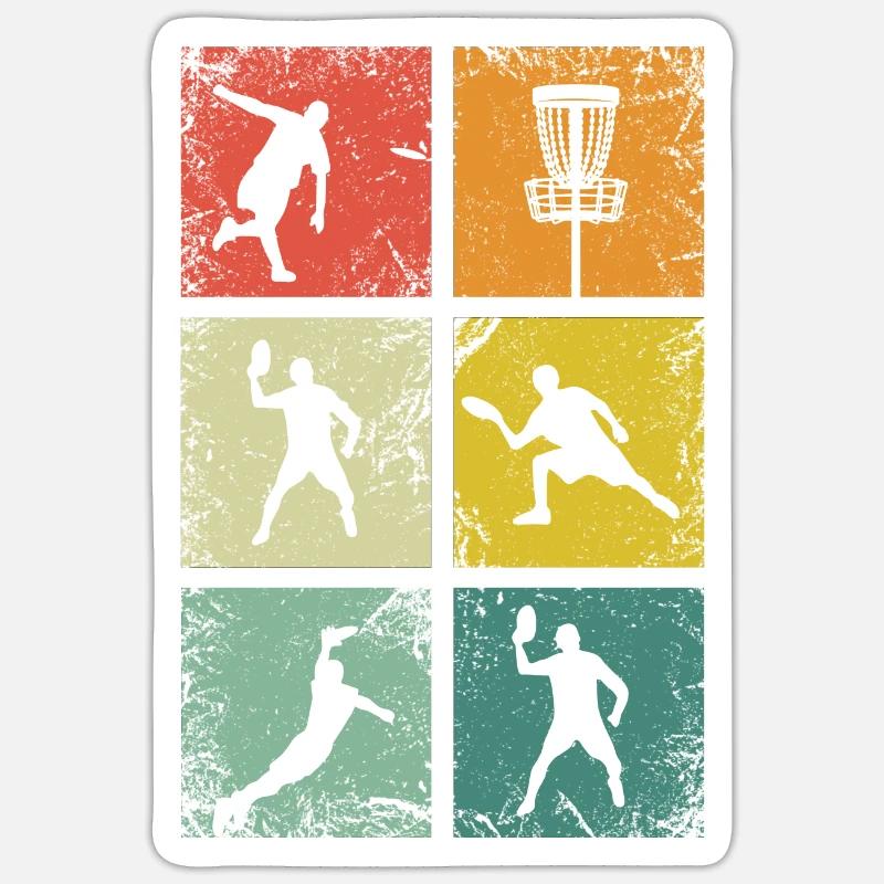 Frisbee Disc Golf - Sticker size S (10 x 10 cm) - white matte