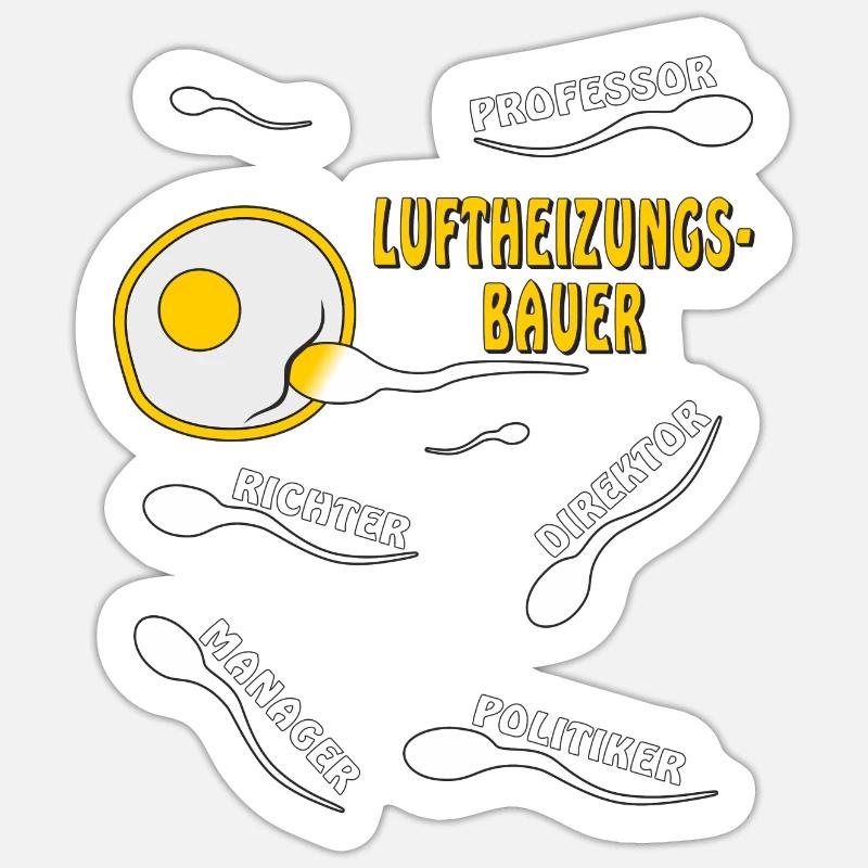 AIR HEATING ENGINEER Sticker size S (10 x 10 cm)