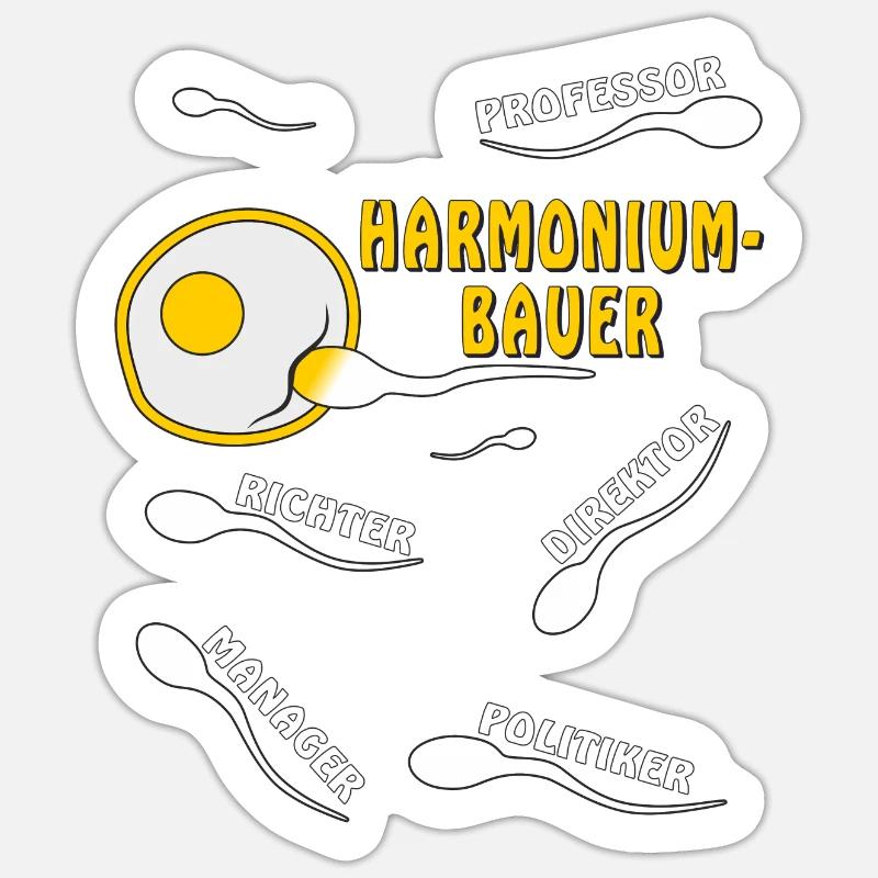 HARMONIUM BUILDER Sticker size S (10 x 10 cm)