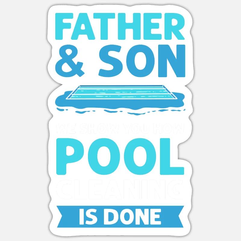 Père - Sticker taille S (10 x 10 cm) - blanc mat