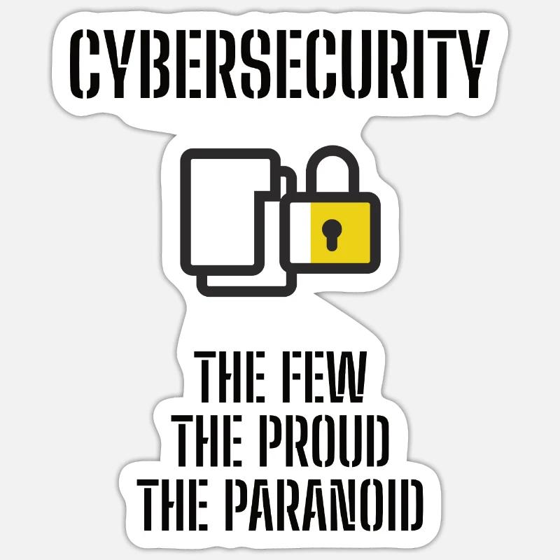 Cybersecurity - IT Security Computer Scientists Sticker size S (10 x 10 cm)
