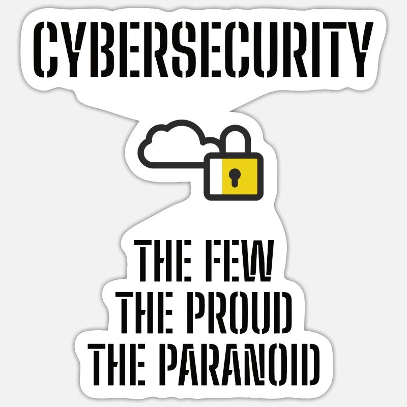 Cybersecurity - IT Security Computer Scientists Sticker size S (10 x 10 cm)