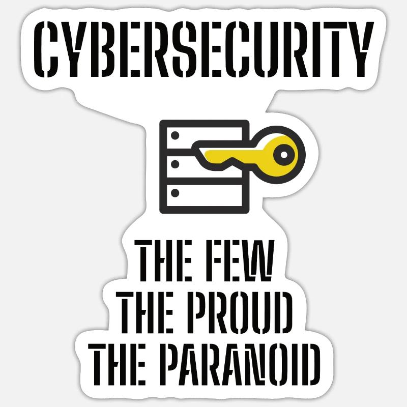 Cybersecurity - IT Security Computer Scientists Sticker size S (10 x 10 cm)