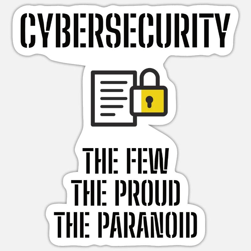 Cybersecurity - IT Security Computer Scientists Sticker size S (10 x 10 cm)