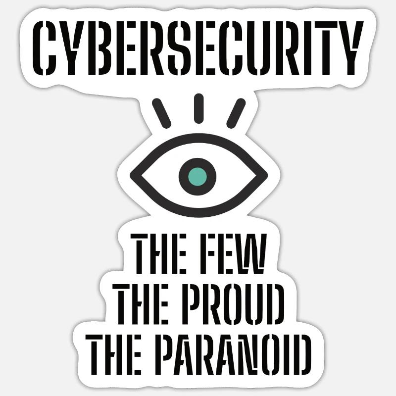 Cybersecurity - IT Security Computer Scientists Sticker size S (10 x 10 cm)