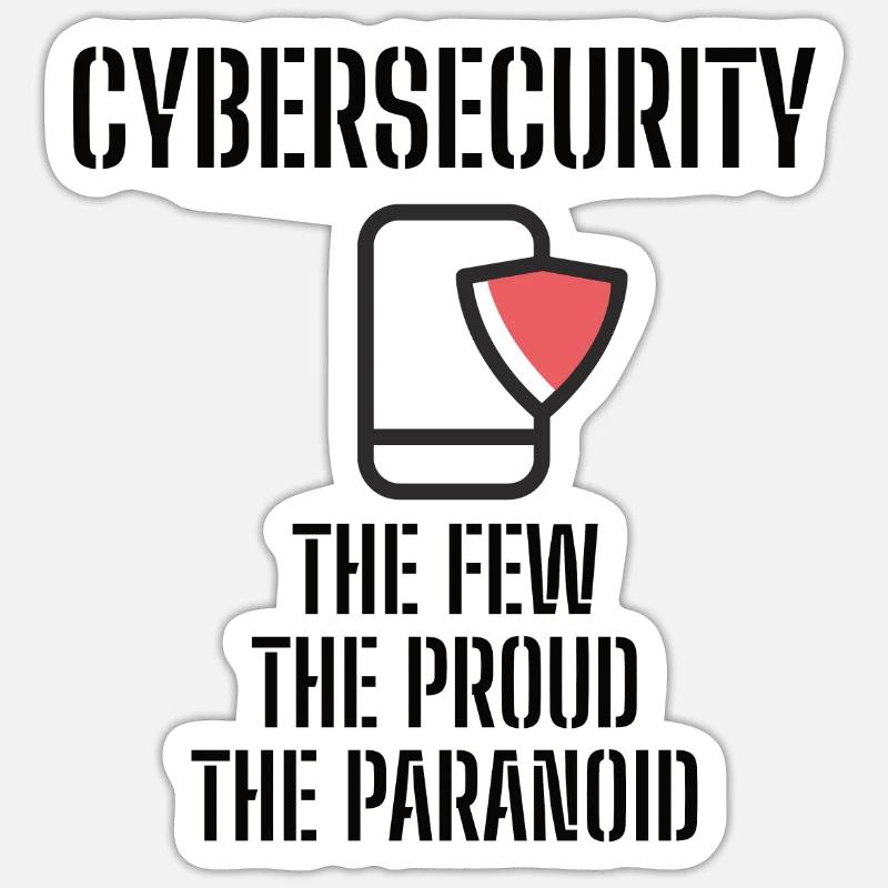 Cybersecurity - IT-Sicherheit Informatiker Sticker Größe S (10 x 10 cm)
