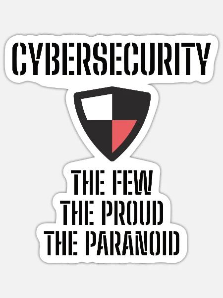 Cybersecurity - IT-Sicherheit Informatiker - Sticker Größe S (10 x 10 cm) - Mattweiß