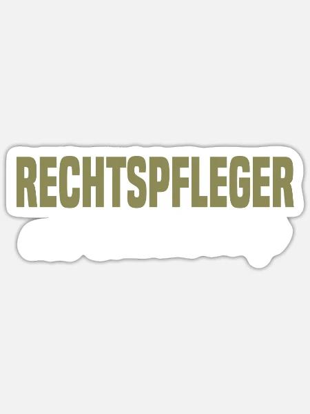 Rechtsanwaltsfachangestellter Rechtspfleger - Sticker Größe S (10 x 10 cm) - Mattweiß