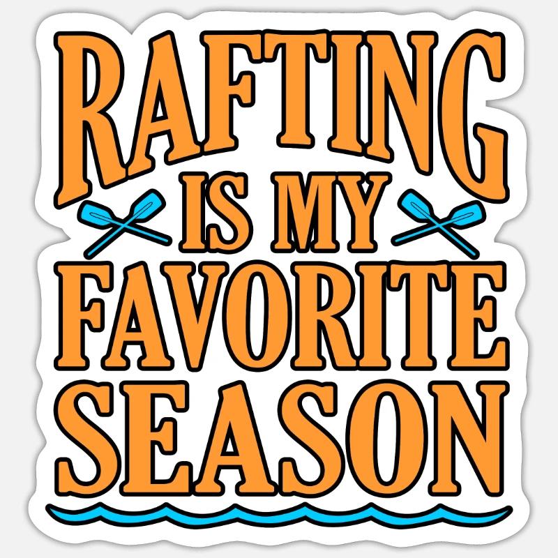 Rafting saison Sticker Größe S (10 x 10 cm)