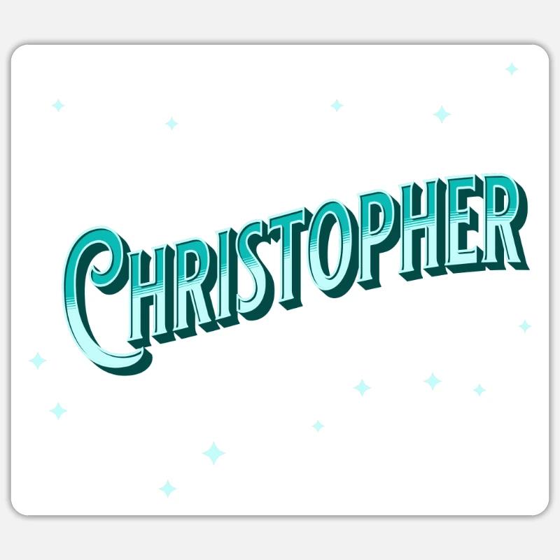 Christopher name personalized Sticker size S (10 x 10 cm)