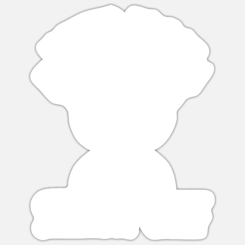 Never trust a skinny chef - Sticker Größe S (10 x 10 cm) - Mattweiß