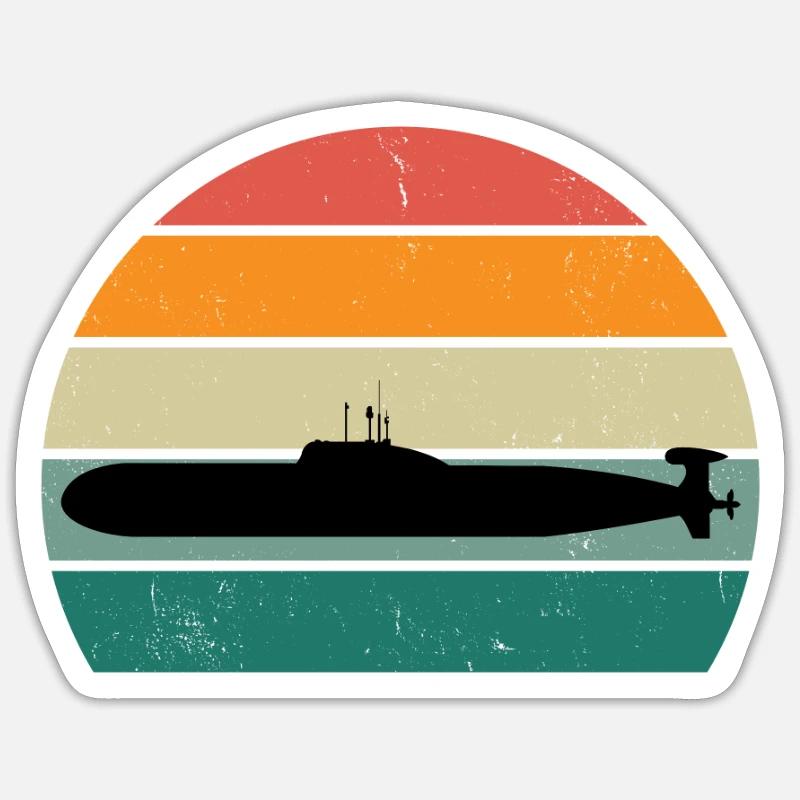 U-Bootfahrer U-Bootfahrerin Unterseeboot U-Boot Sticker Größe S (10 x 10 cm)