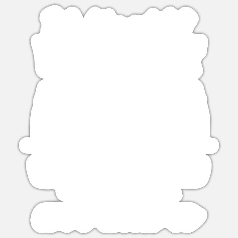 Jägerin Spruch Geschenk - Sticker Größe S (10 x 10 cm) - Mattweiß