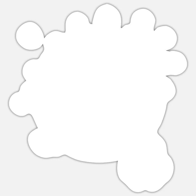 Araignée Toile d’araignée - Sticker taille S (10 x 10 cm) - blanc mat