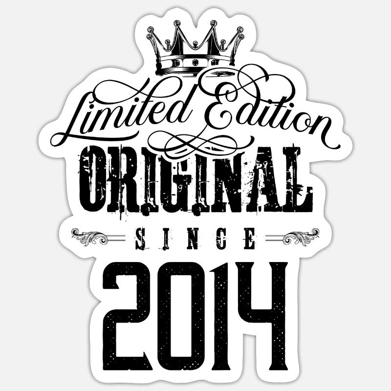 Édition limitée 2014 - Sticker taille S (10 x 10 cm) - blanc mat