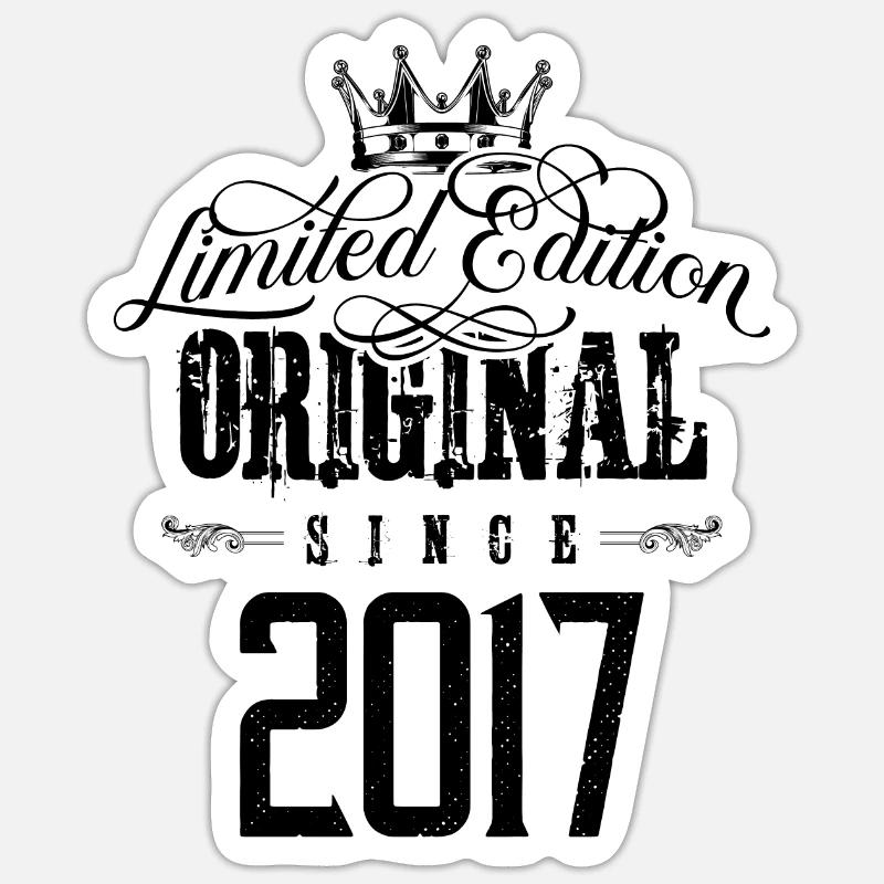 2017 limited edition - Sticker size S (10 x 10 cm) - white matte