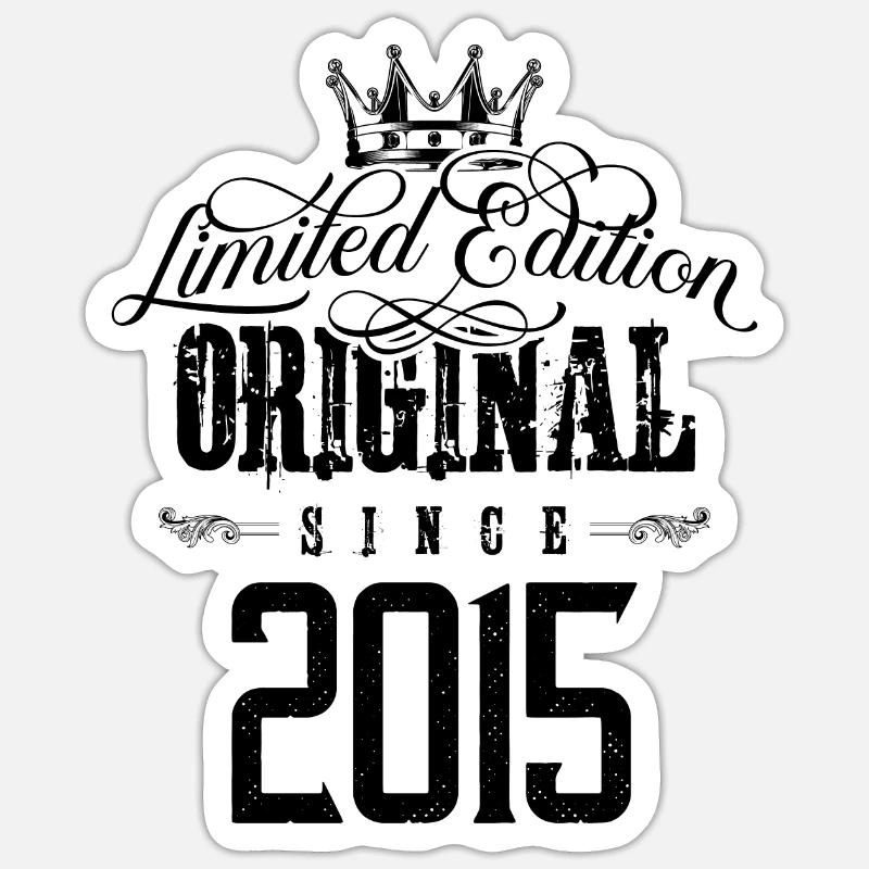 Édition limitée 2015 - Sticker taille S (10 x 10 cm) - blanc mat