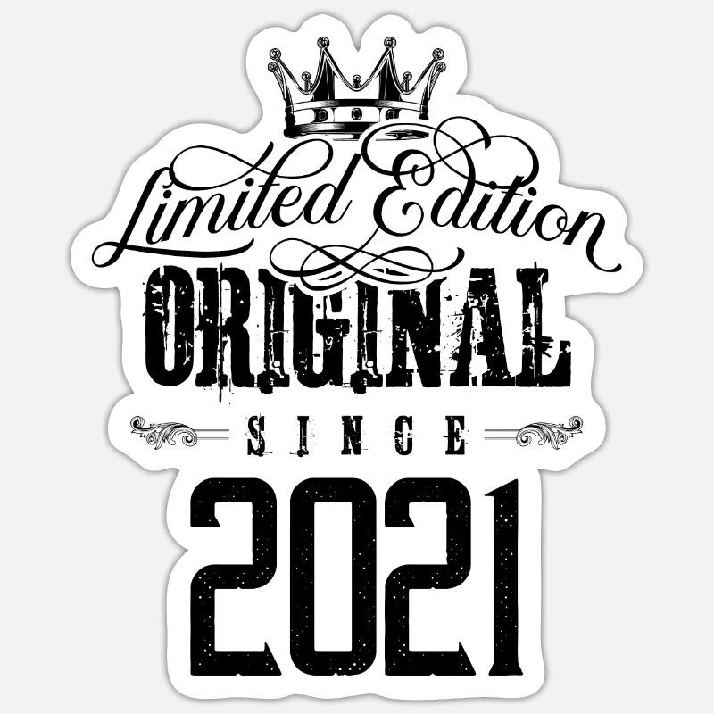 Édition limitée 2021 - Sticker taille S (10 x 10 cm) - blanc mat