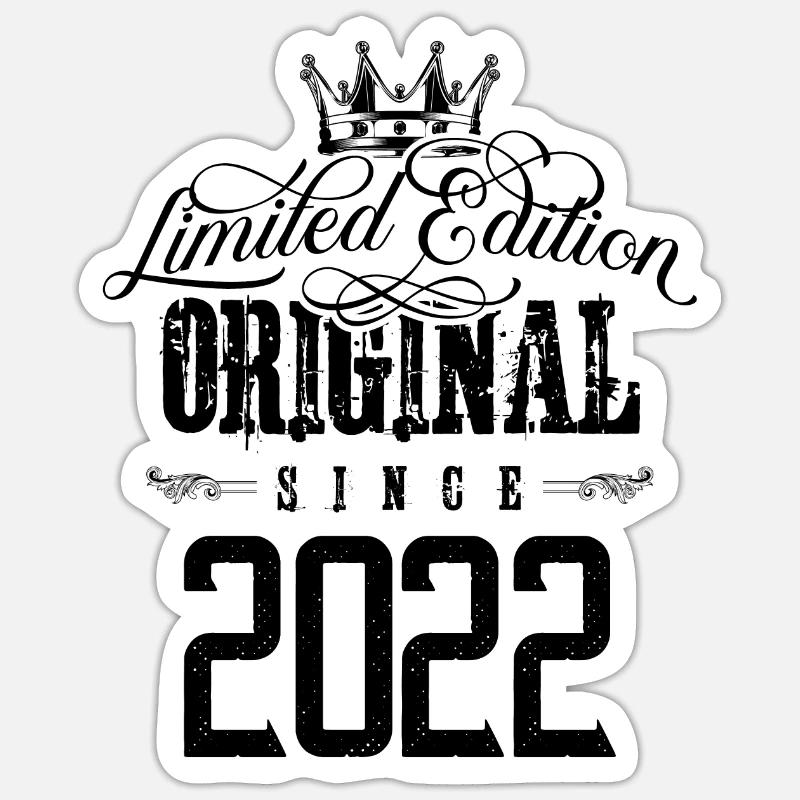 Édition limitée 2022 - Sticker taille S (10 x 10 cm) - blanc mat