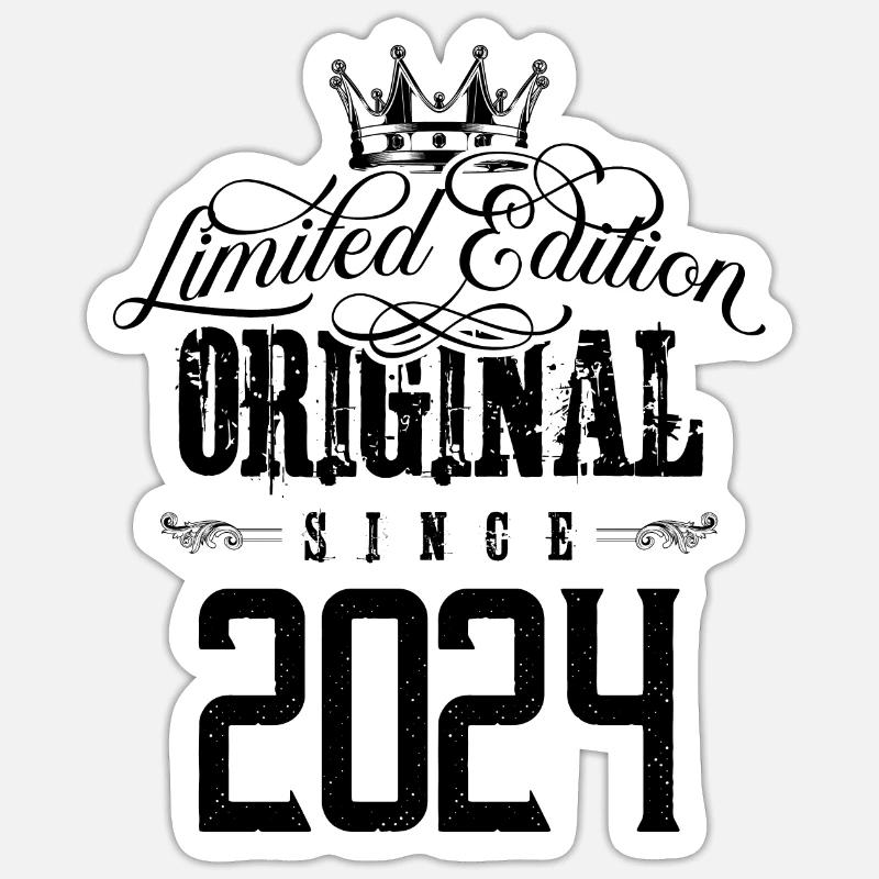 Édition limitée 2024 - Sticker taille S (10 x 10 cm) - blanc mat