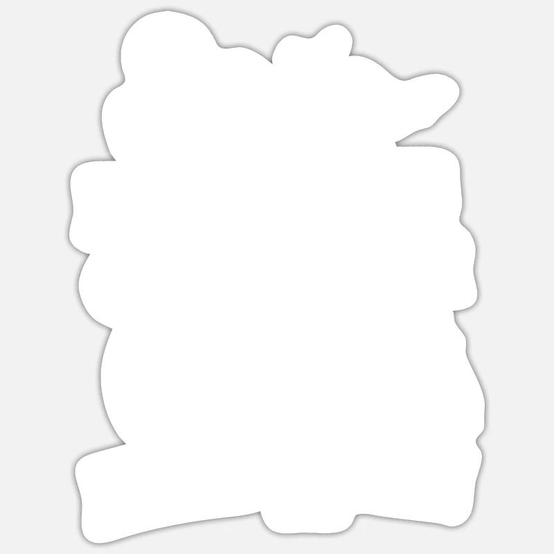 Halloween - Sticker taille S (10 x 10 cm) - blanc mat