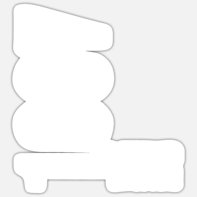 Edition Limitée De 1997 - Sticker taille S (10 x 10 cm) - blanc mat