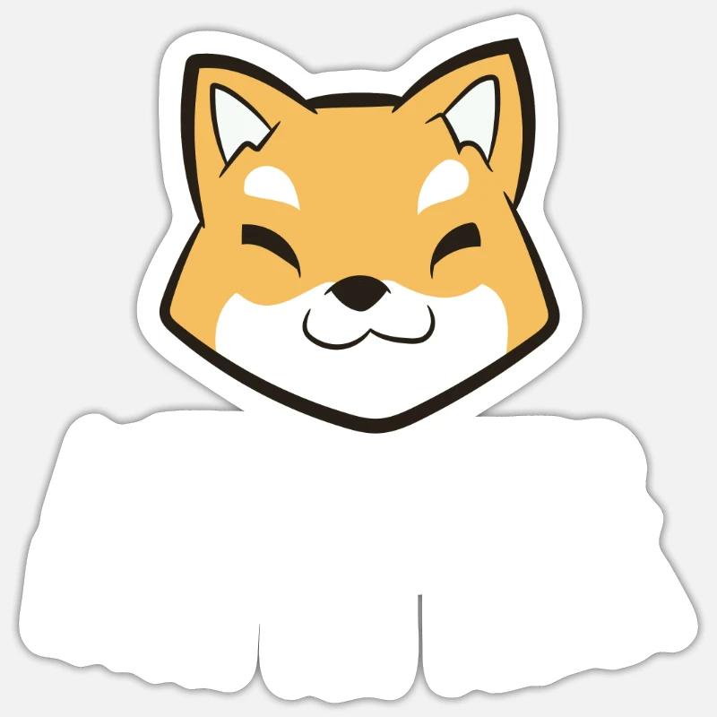 Das Leben ist besser mit einem Akita - Sticker Größe S (10 x 10 cm) - Mattweiß
