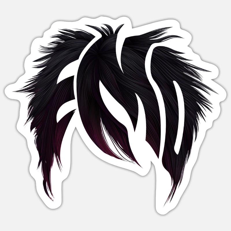 Emo | | de vêtements Emo Emocore Coiffure | Emo Musice Sticker taille S (10 x 10 cm)