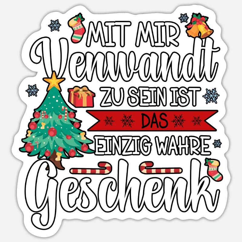 Weihnachten Sticker Größe S (10 x 10 cm)