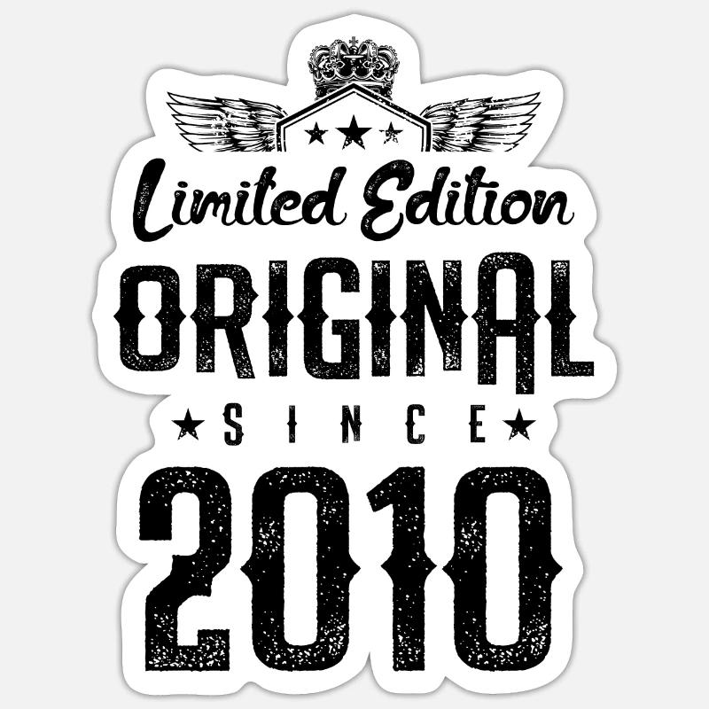 Édition limitée 2010 - Sticker taille S (10 x 10 cm) - blanc mat