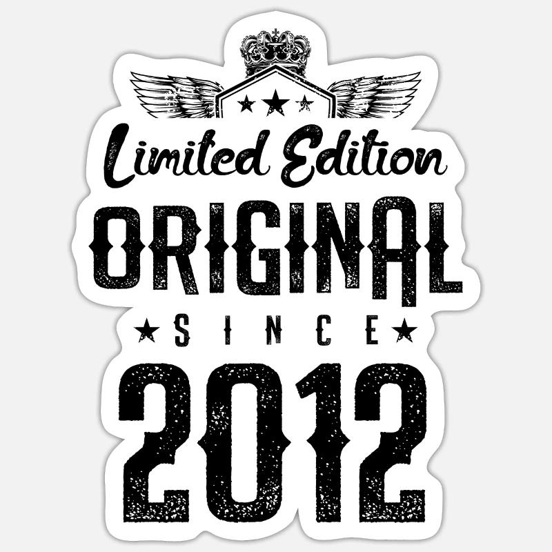 Édition limitée 2012 - Sticker taille S (10 x 10 cm) - blanc mat