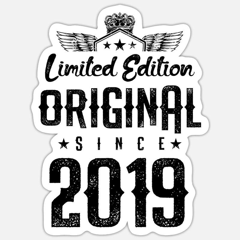 Édition limitée 2019 - Sticker taille S (10 x 10 cm) - blanc mat