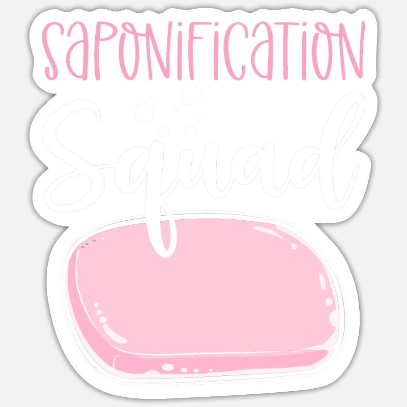 Commande de saponification. Production de savon Sticker taille S (10 x 10 cm)